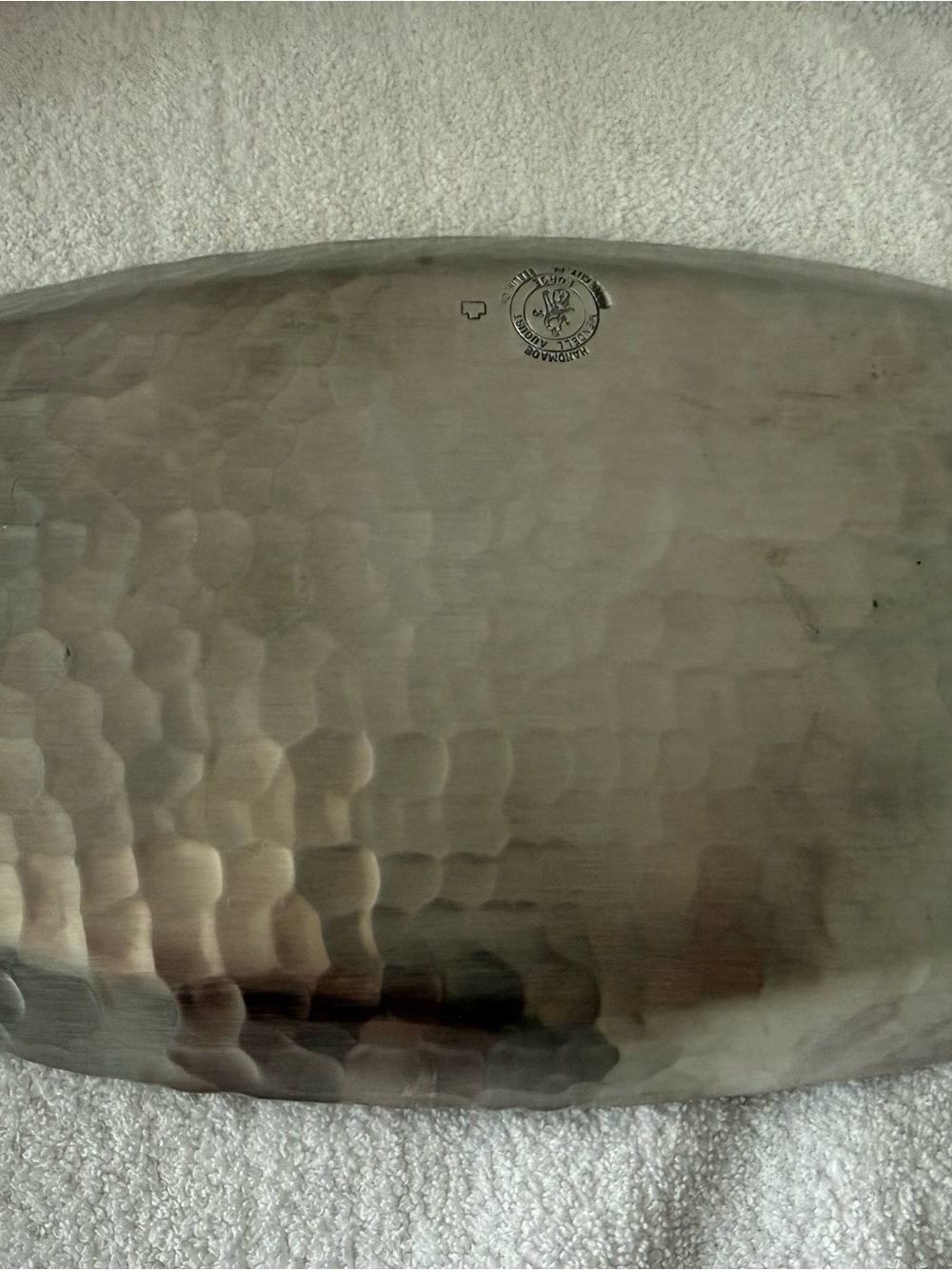 Wendell August Forge Embossed Floral Metal Serving Tray - Picture 5 of 7
